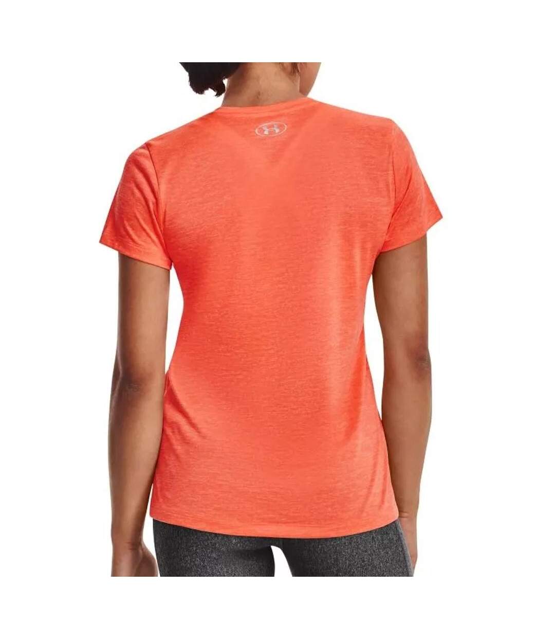 T-shirt de Sport Orange Femme Under Armour Tech SSV Twist - L-2