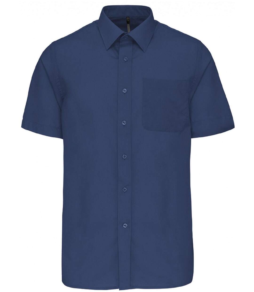 Chemise popeline manches courtes - K551- bleu deep blue - homme