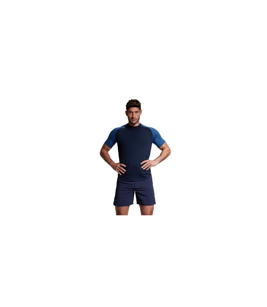 T-shirt Manches Raglan Sport Elt Homme Bleu Marine Chiné Canterbury-1