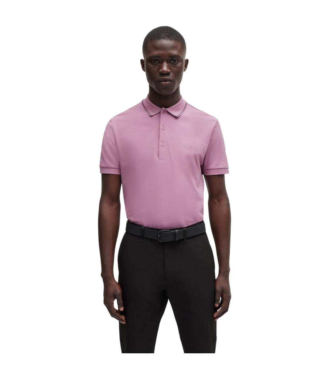 Polo Paule Homme Violet Clair Boss-4