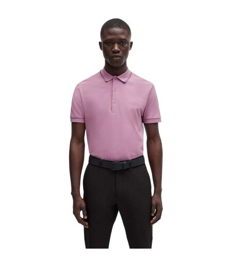 Polo Paule Homme Violet Clair Boss
