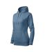 Sweat À Capuche Cape Femme Bleu Clair Malfini-3