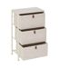 Tour de rangement 3 tiroirs TISSA - Beige-3