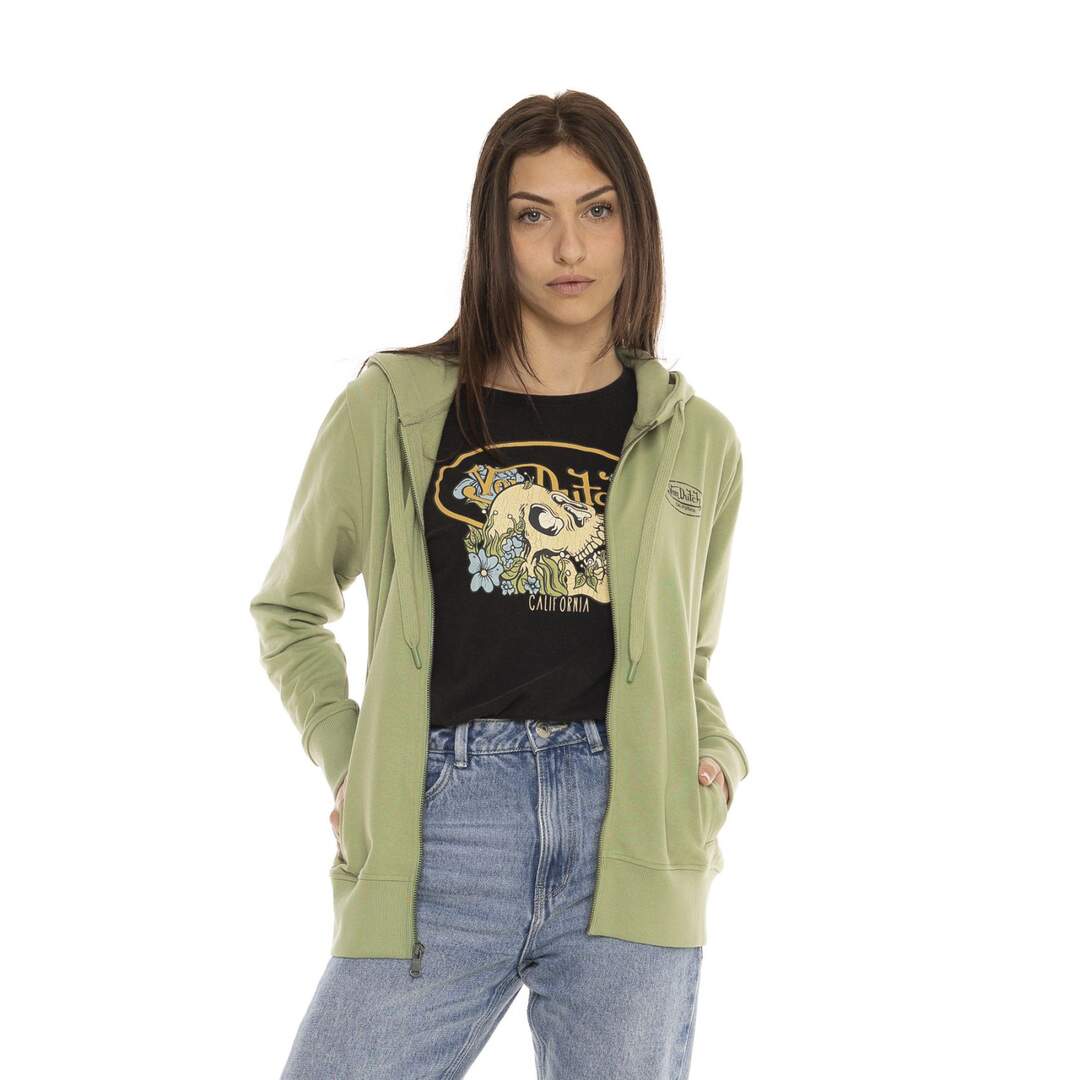 Sweat zippé à capuche femme avec print Desert Vondutch-1