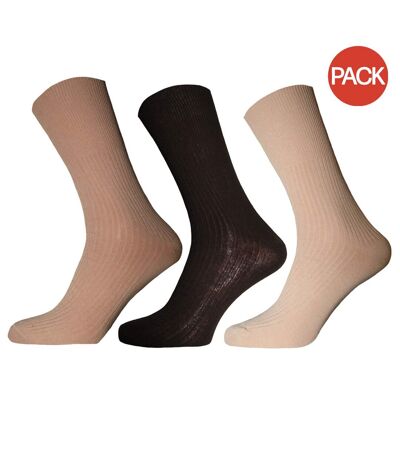 Chaussettes diabétiques homme marron Simply Essentials Simply Essentials