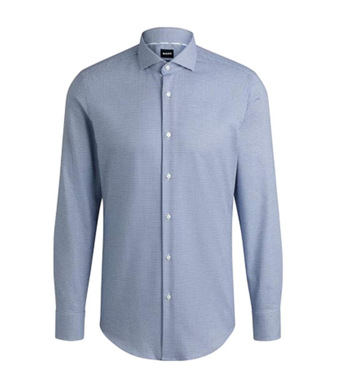Mens H-hank Shirt Dark Blue Boss-2