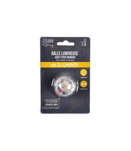 Jouet pour Chat Balle Lumineuse 3cm Argent