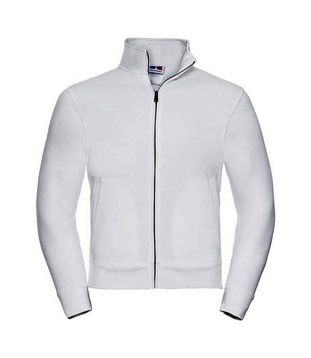 Russell Mens Authentic Full Zip Sweatshirt Jacket (White) - UTRW5509