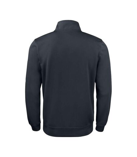 Unisex Adult Basic Active Quarter Zip Sweatshirt Black Clique