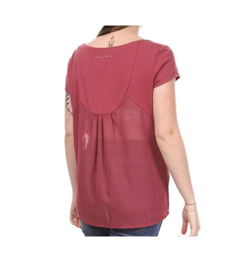 T-shirt Prune Femme Teddy Smith Toile - M