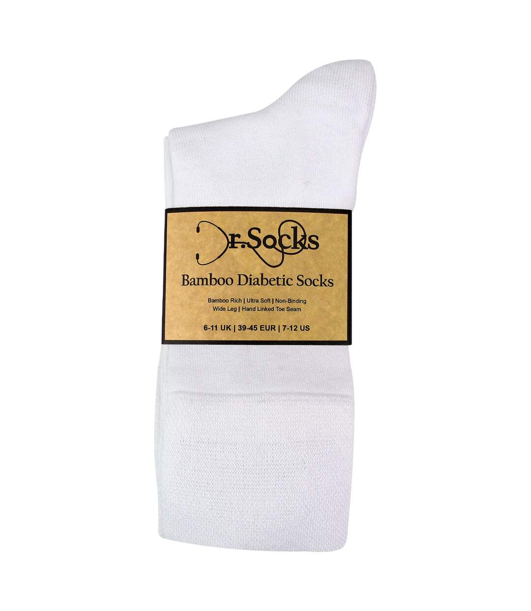 Dr. Socks - Lot de 4 Chaussettes Diabétiques Homme Bambou-2