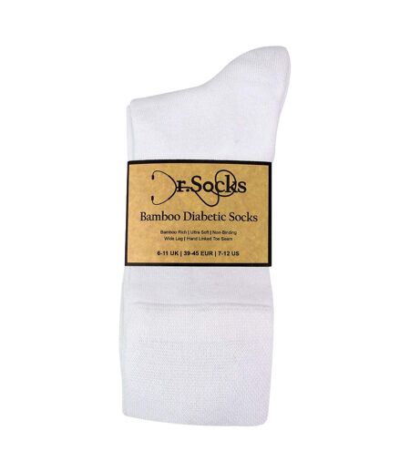Dr. Socks - Lot de 4 Chaussettes Diabétiques Homme Bambou