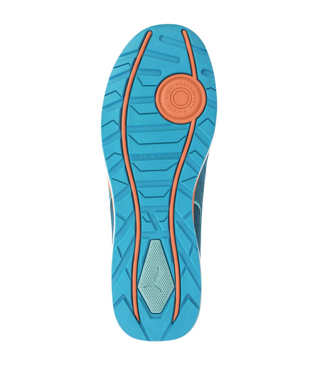 Baskets de sécurité S1P ESD HRO SRC Puma Frontside bleues-3