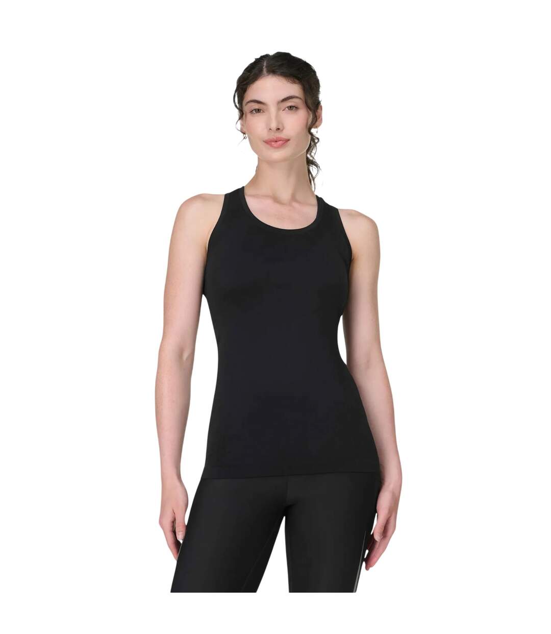 Womens/ladies Athlete Seamless Workout Tank Top Black Sweaty Betty-4