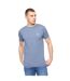 T-shirt Deuxtip Homme Bleu Chiné Crosshatch-2