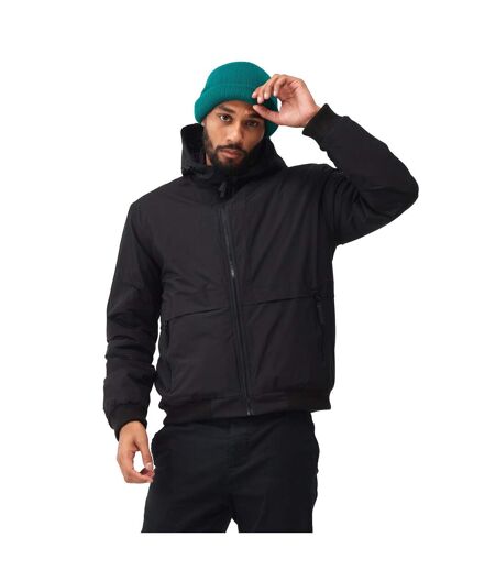 Regatta Mens Renly Hooded Waterproof Jacket (Black) - UTRG8966