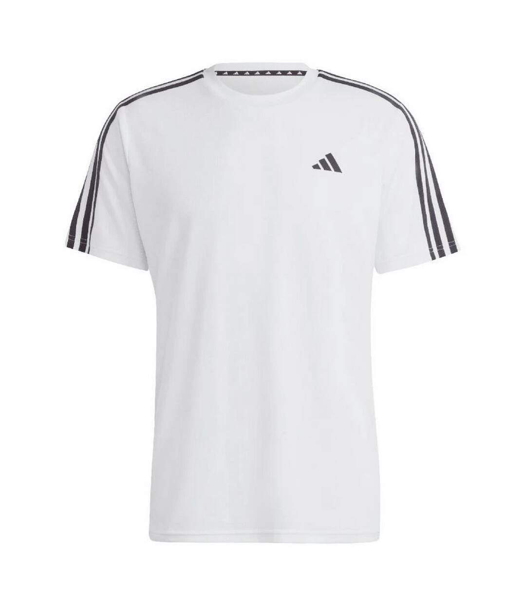 T-shirt Entraînement Motif/style 3 Rayures Essentials Homme Blanc Adidas-2