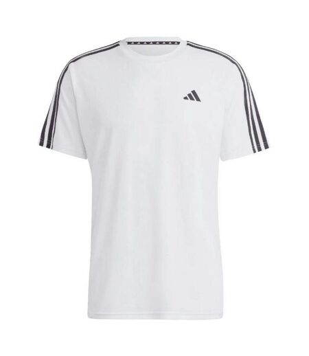 T-shirt Entraînement Motif/style 3 Rayures Essentials Homme Blanc Adidas