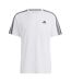 T-shirt Entraînement Motif/style 3 Rayures Essentials Homme Blanc Adidas-2