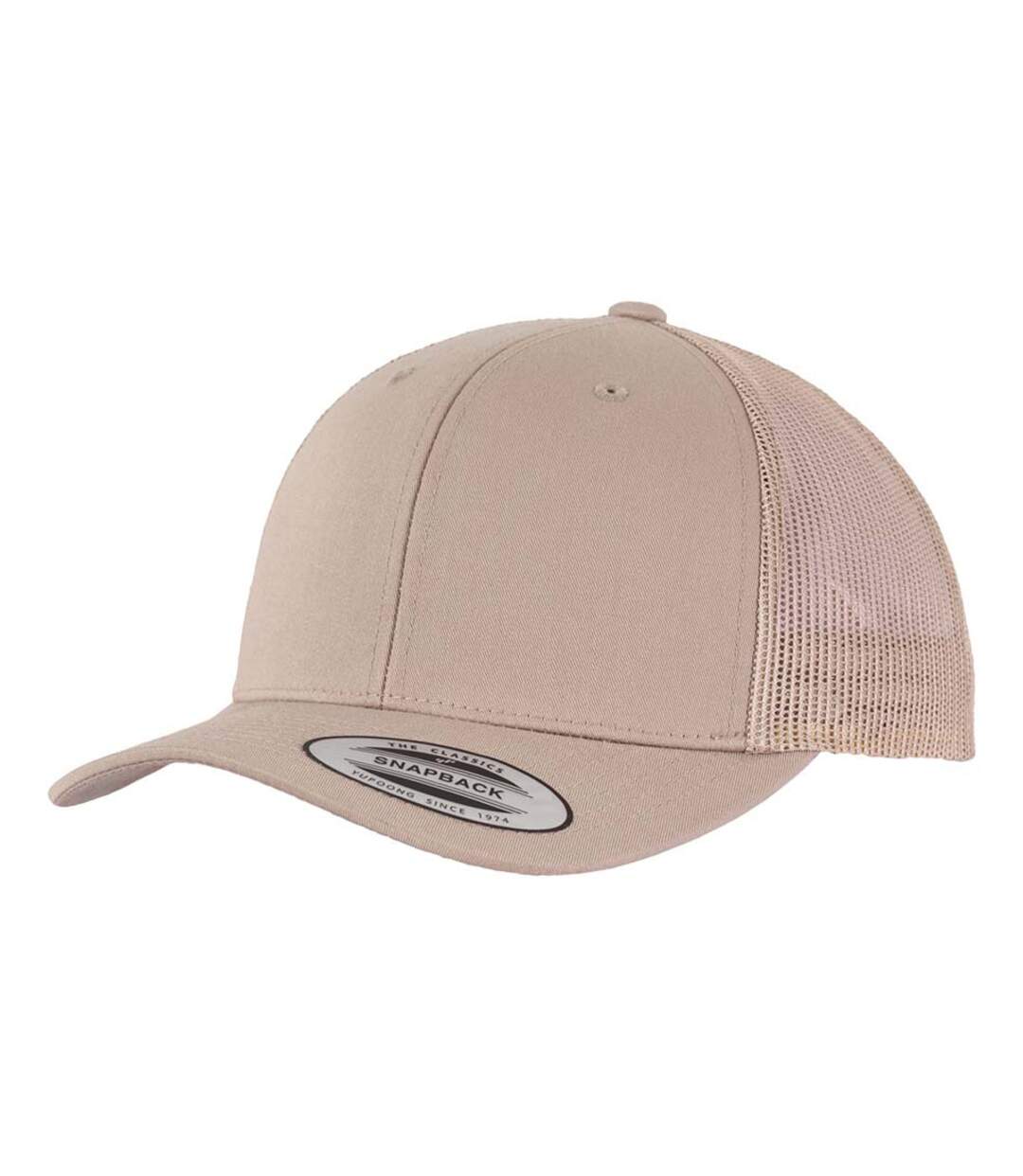 Casquette de routier retro adulte kaki Flexfit-1