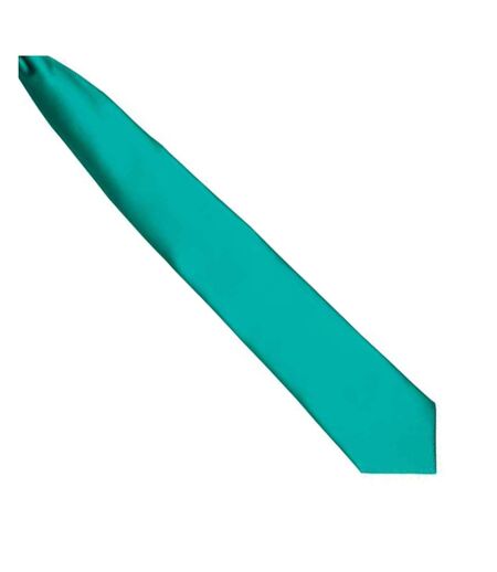 Premier Colours Mens Satin Clip Tie (Emerald) (One size) - UTRW4407