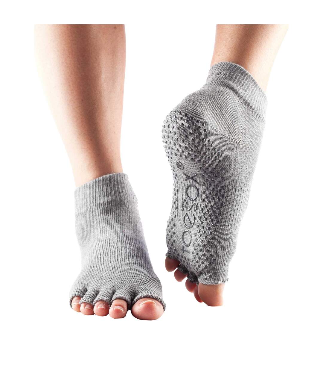 Toesox - Chaussettes à demi-orteils - Femme (Gris) - UTMQ771-1