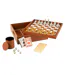 Boîte Jeux de Cartes & Échiquier Ezra 35cm Cognac-1