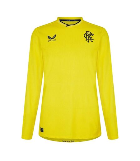 T-shirt Manches Longues Motif/style Rangers Fc Homme Jaune Castore