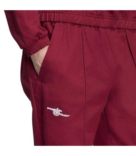 Mens Icon Drill Cotton Arsenal Fc Tracksuit Bottoms Red Adidas