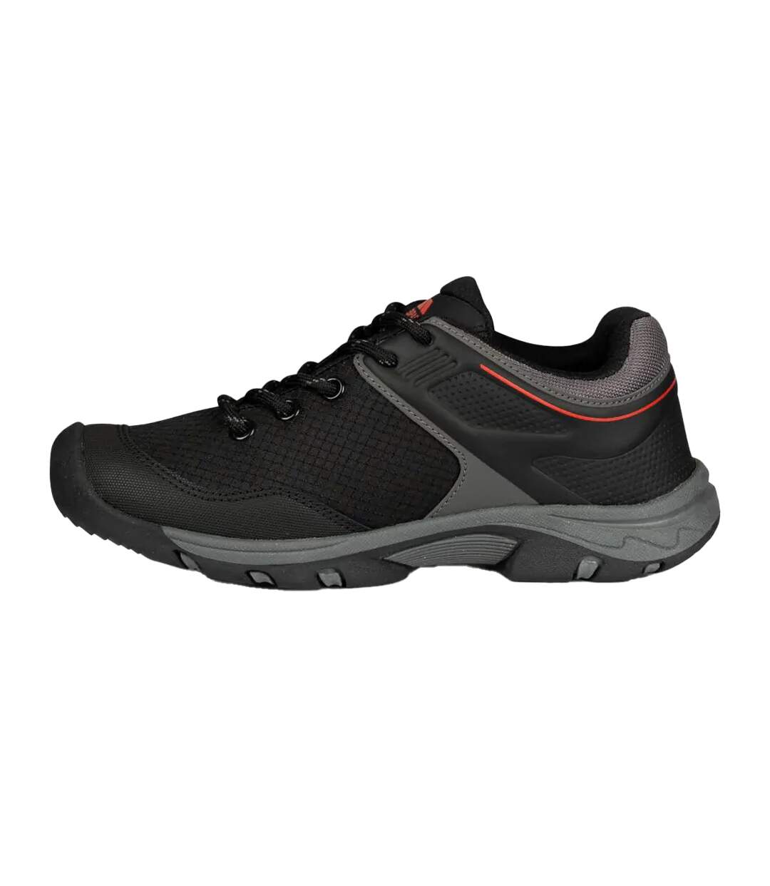 Childrens/kids Bevin Waterproof Trainers Black Red Trespass-2