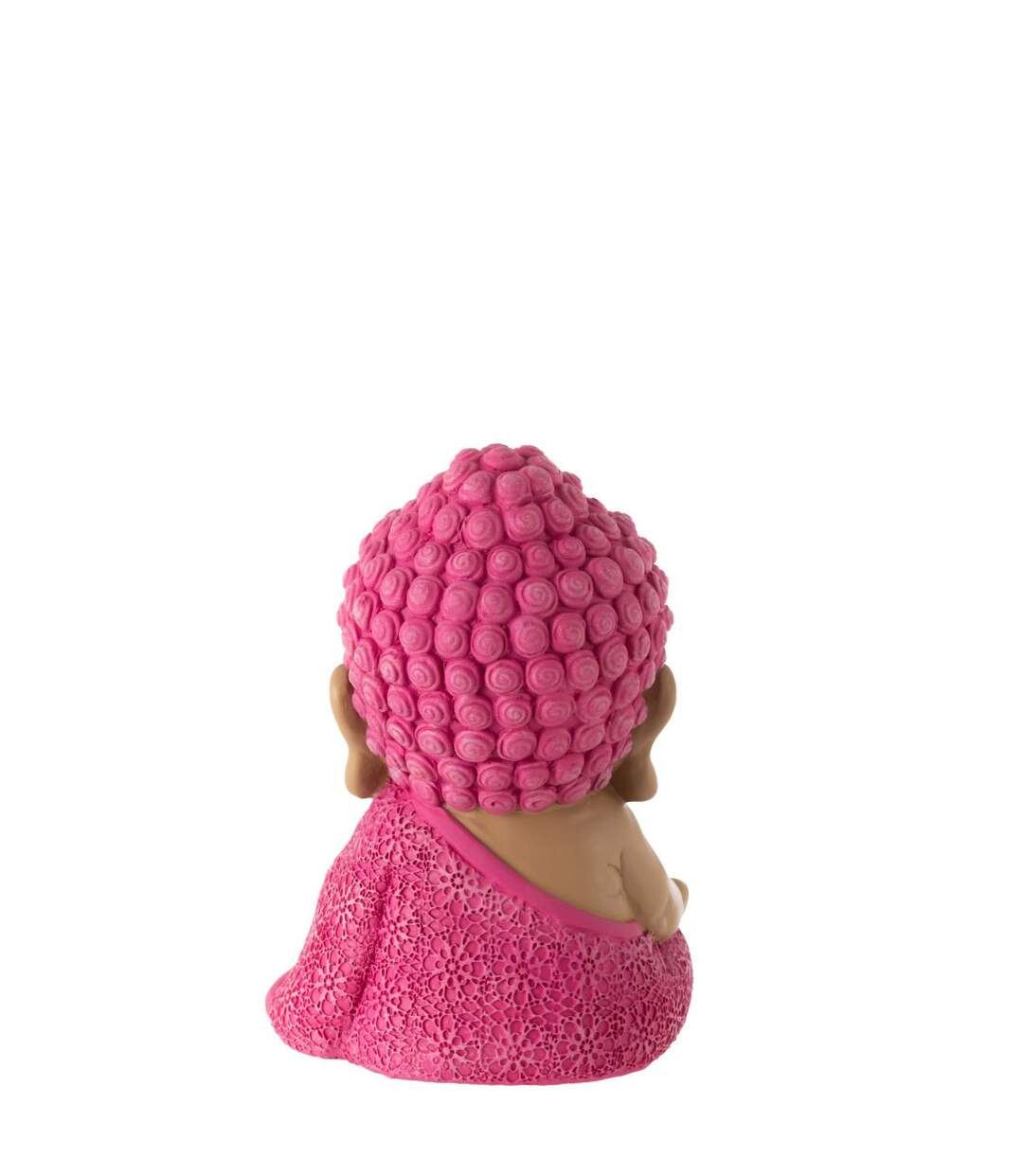 Statuette Moine Zen Toby 19cm Rose-3