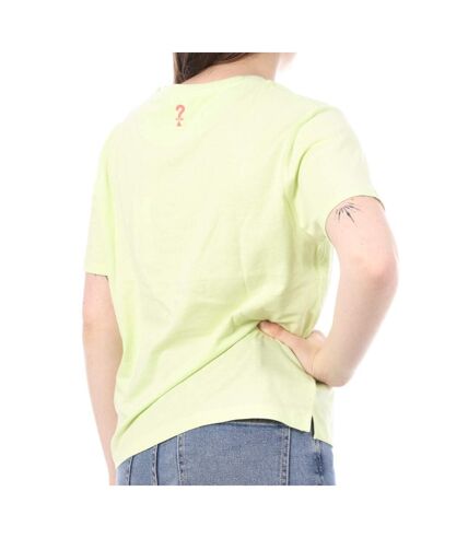 T-shirt Vert Femme Guess Kwiatowy