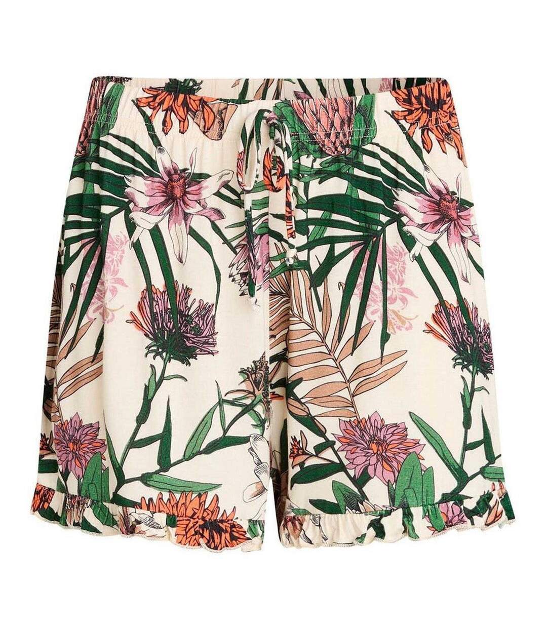 Womens/ladies Linda Woven Tropical Shorts Snow White CCDK Copenhagen-3