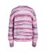 Womens/ladies Space Dye Textured Knit Pullover Purple Rose JJXX-3