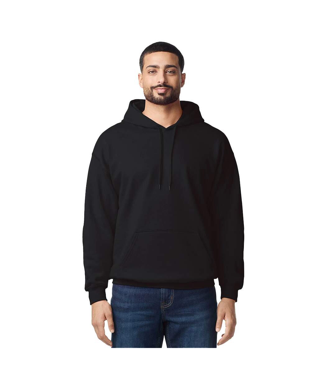 Sweat À Capuche Softstyle Homme Noir Gildan-4