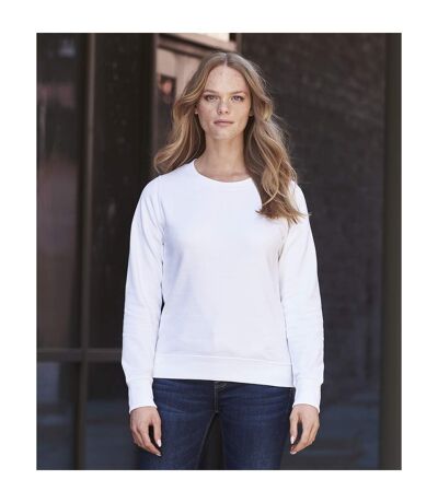 Womens/ladies Sweatshirt Arctic White Awdis