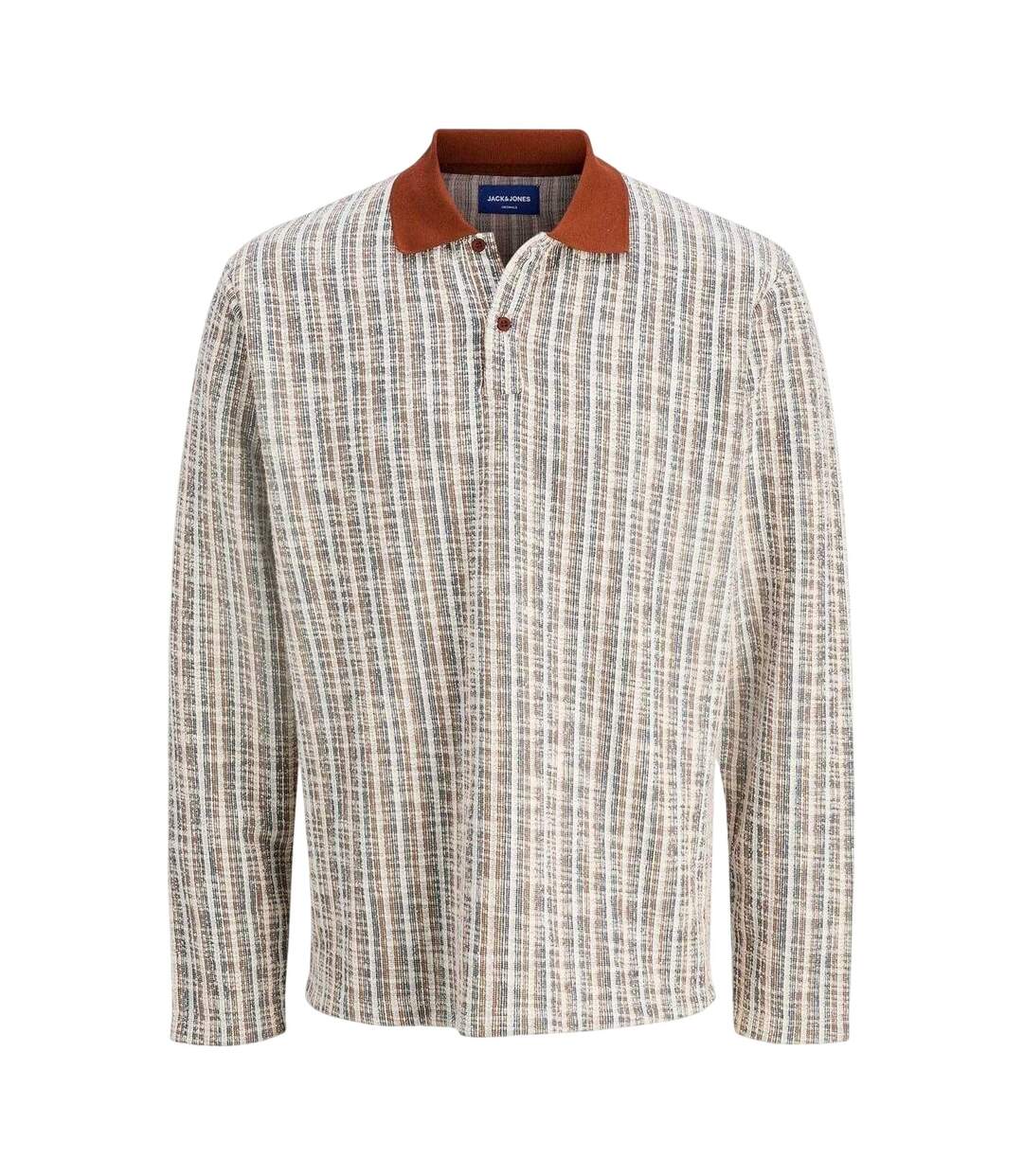 Polo Hiver Motif/style À Rayures Homme Brandy Jack And Jones-2
