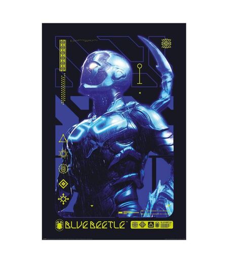 Blue Beetle - Poster ALIEN BIOTECH (Bleu / Noir) (91,5 cm x 61 cm) - UTPM7442