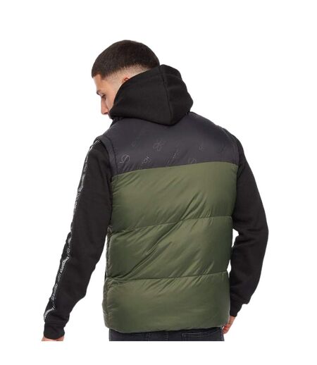 Veste sans manches demerley homme vert sombre / noir Crosshatch