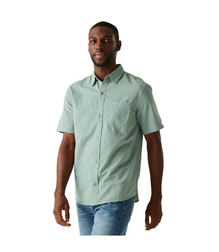 Mens Loran Short-sleeved Shirt Glacier Regatta