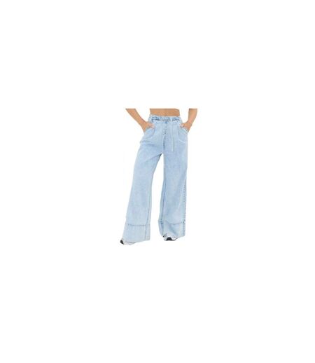 Pantalon De Jogging Palazzo Femme Bleu Pâle I Saw It First