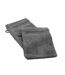 Lot de 2 Gants de Toilette Tendresse 15x21cm Anthracite-1