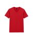 T-shirt À Manches Courtes Et Col En V Homme Rouge Vif Gildan-1