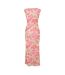 Womens/ladies Floral All-over Print Maxi Dress Pink White I Saw It First-3