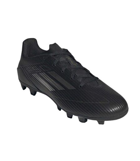 Mens F50 Club Regular Firm Ground Football Boots Black Silver Adidas