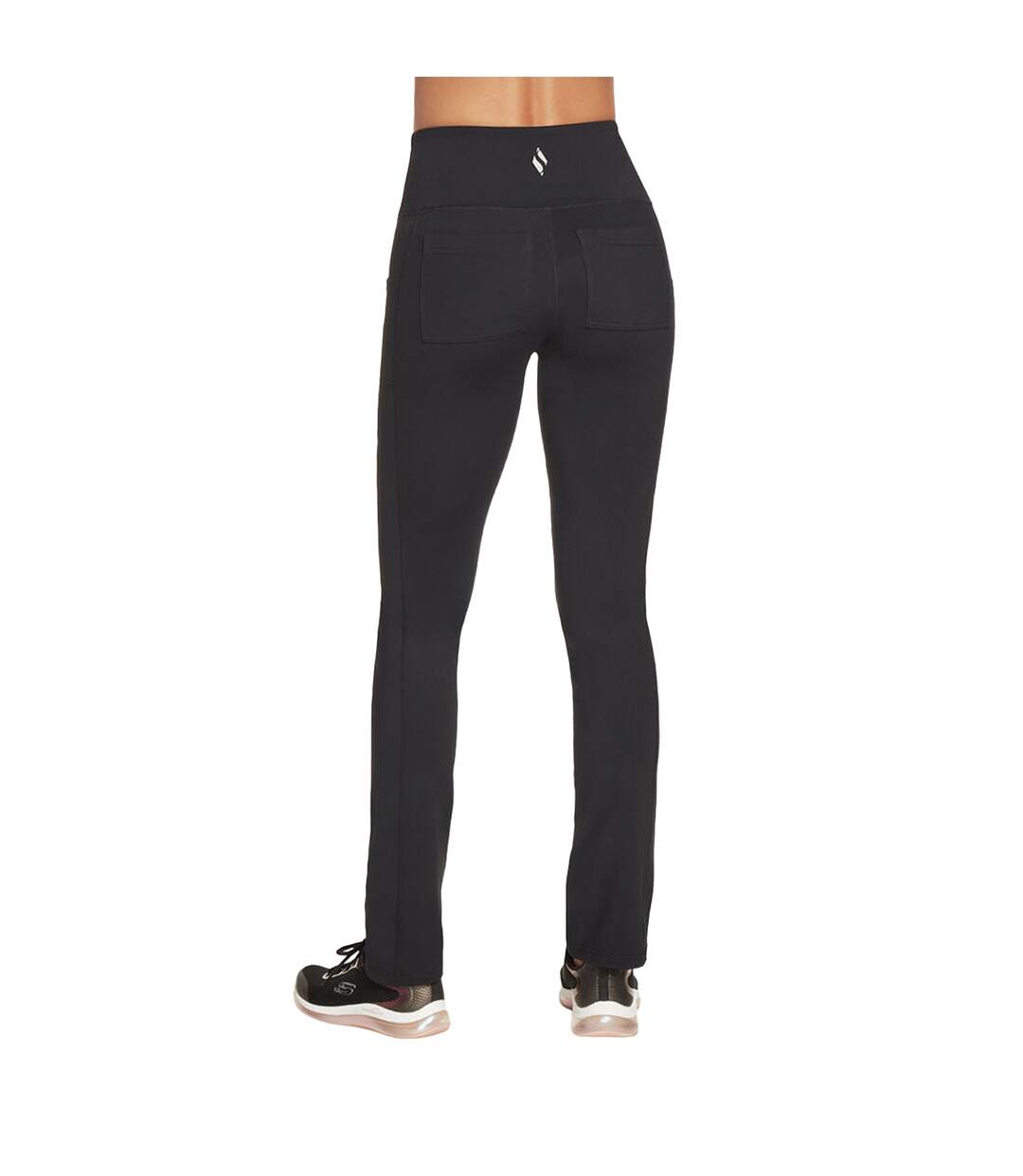 Womens/ladies Go Walk Jogging Bottoms Black Skechers-3