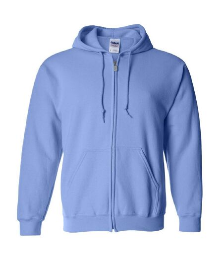 Gildan Heavy Blend Unisex Adult Full Zip Hooded Sweatshirt Top (Carolina Blue)