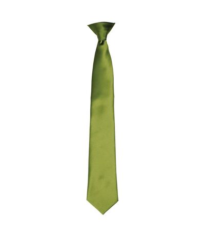 Unisex adult satin tie one size oasis green Premier