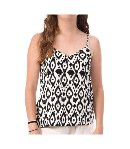 Débardeur blanc/noir à motifs femme only nova life paris