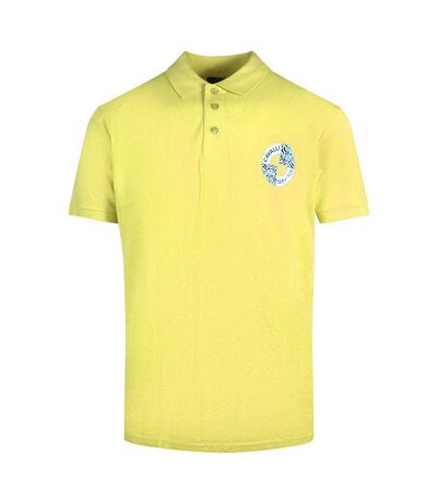 Polo Motif Cercle Homme Jaune Cavalli Class
